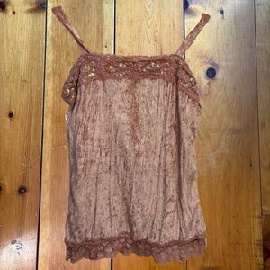 Vintage velvet tank top